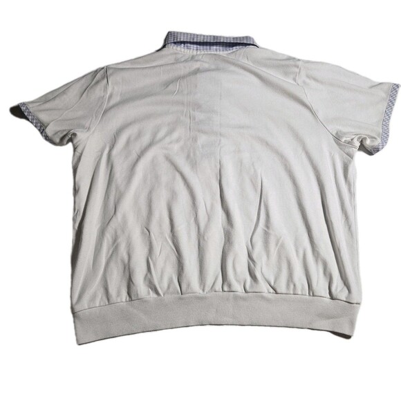 Womens Gingham XL White Blue Cottagecore Blouse Embroidered Butterflies Floral - Picture 2 of 10